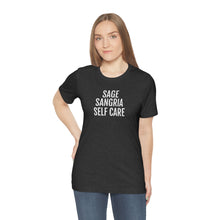 Load image into Gallery viewer, Sage, Sangria, Self Care - Unisex Jersey Short Sleeve Tee - Professional Hoodrat