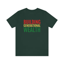 Load image into Gallery viewer, Building Generational Wealth (BHM Edition) - Unisex Jersey Short Sleeve Tee - Professional Hoodrat