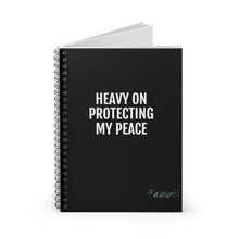 Load image into Gallery viewer, Heavy on Protecting my Peace Journal- Ruled Line - Professional Hoodrat
