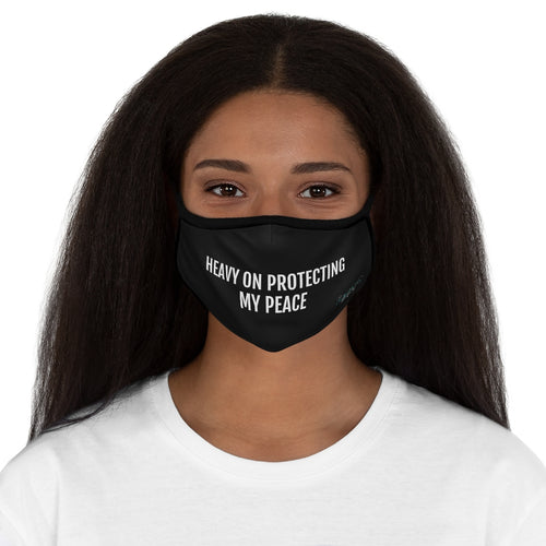 Heavy on Protecting My Peace - Fitted Polyester Face Mask - Professional Hoodrat