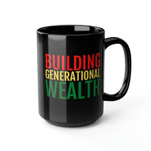 Load image into Gallery viewer, Building Generational Wealth (BHM Edition) Black Mug, 15oz - Professional Hoodrat
