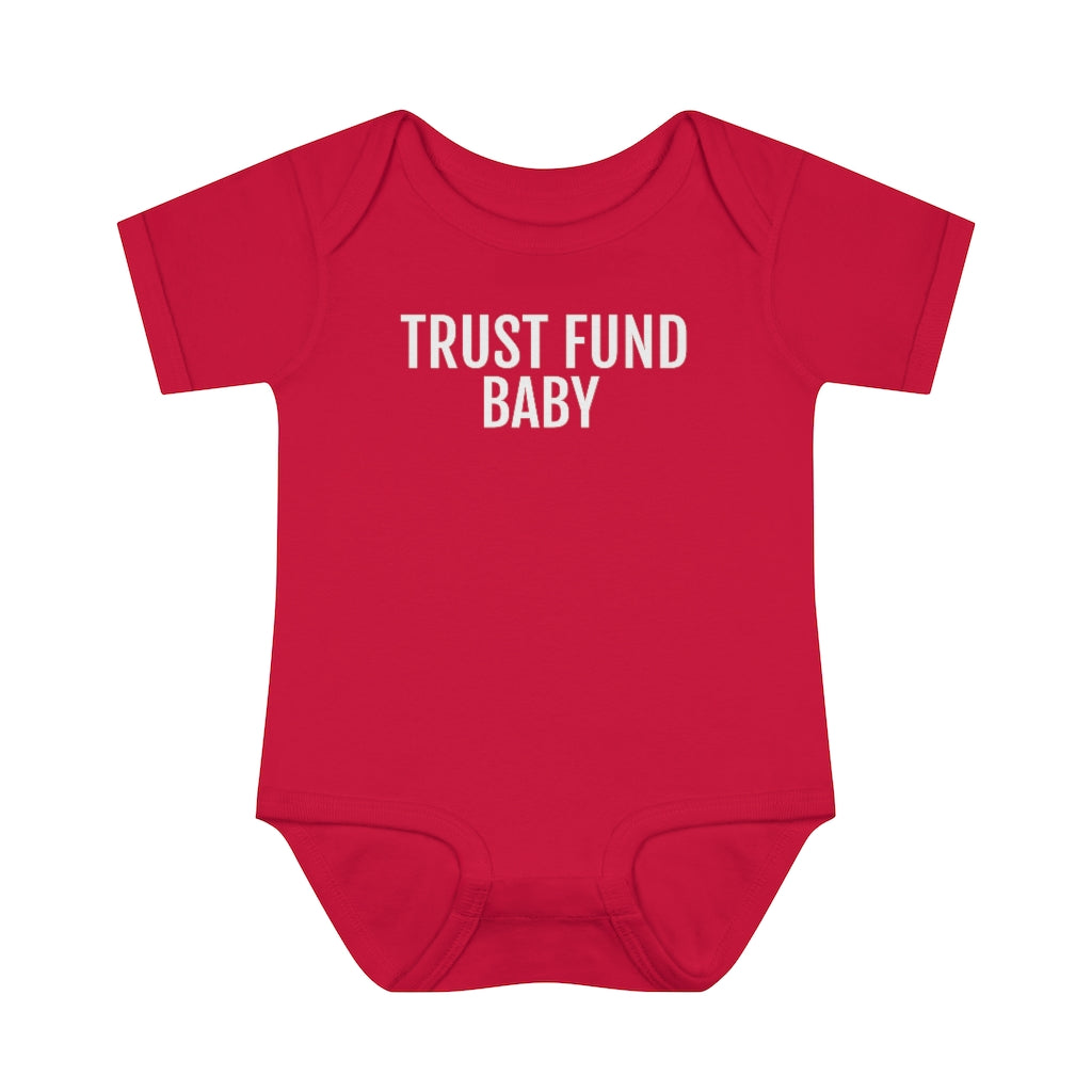 Trust Fund Baby - Infant Baby Rib Bodysuit - Professional Hoodrat
