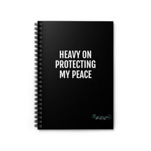Load image into Gallery viewer, Heavy on Protecting my Peace Journal- Ruled Line - Professional Hoodrat

