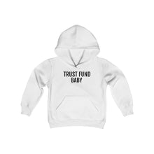 Load image into Gallery viewer, Trust Fund Baby -Youth Heavy Blend Hooded Sweatshirt - Professional Hoodrat
