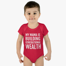 Load image into Gallery viewer, My Mama is Building Generational Wealth - Infant Baby Rib Bodysuit - Professional Hoodrat
