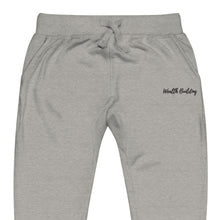 Load image into Gallery viewer, Wealth Building (Black Embroidery) - Unisex fleece joggers - Professional Hoodrat
